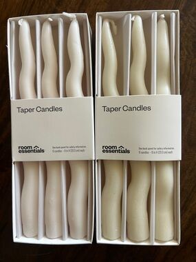 🕯️ Set of 2 Room Essentials Taper Candle Packs | 6 Each | Target | New